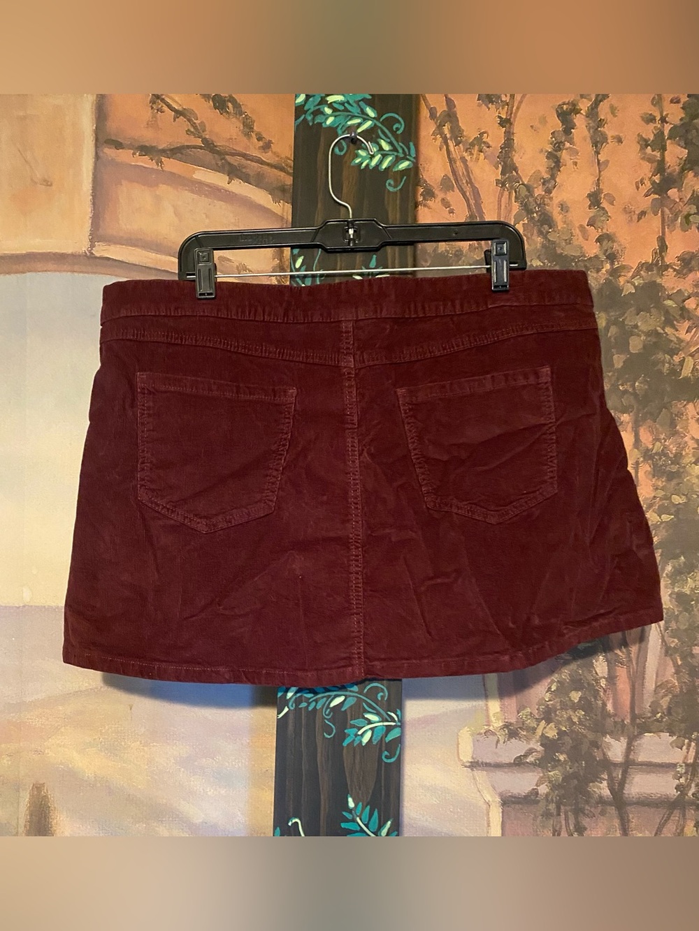 Corduroy pleated mini skirt - Picture 3 of 5